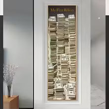 My First Billion Nordic Canvas Painting