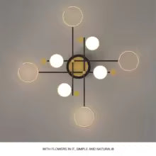 Nordic Pendant Light Gold Black Ceiling Chandelier