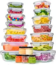 40pc Glass Food Storage Containers & Bowls