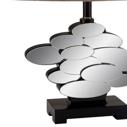 Beautiful Bronzed Table Lamp with Glass Accents-3