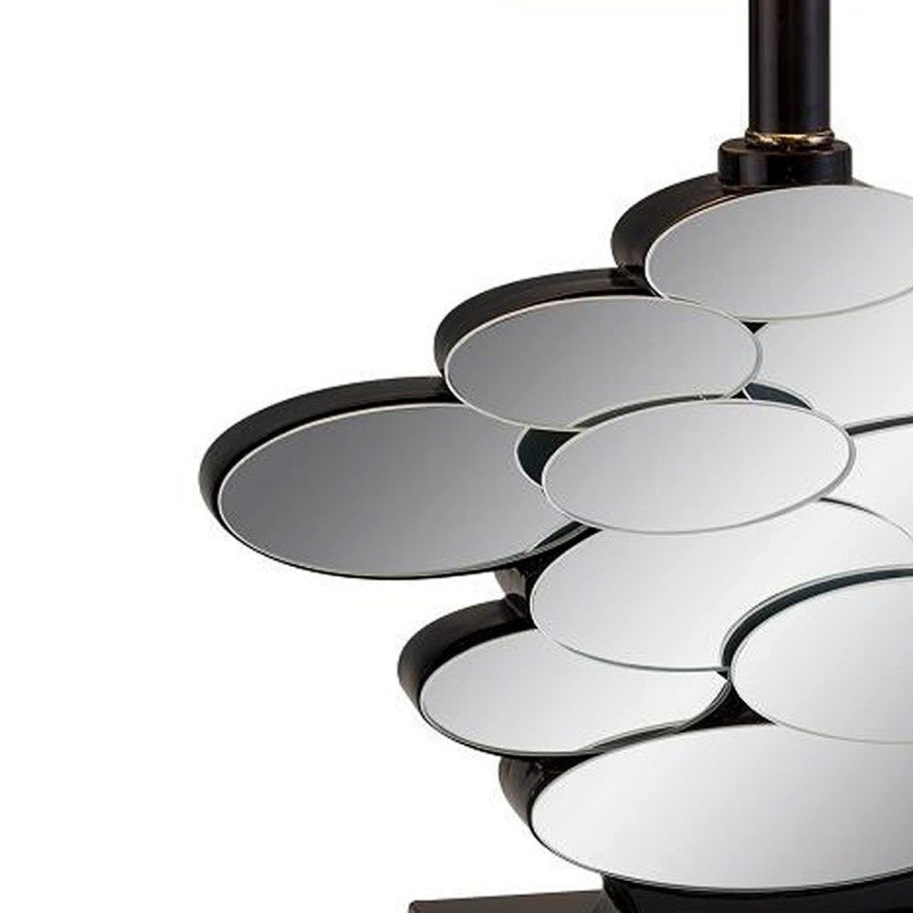 Beautiful Bronzed Table Lamp with Glass Accents-4