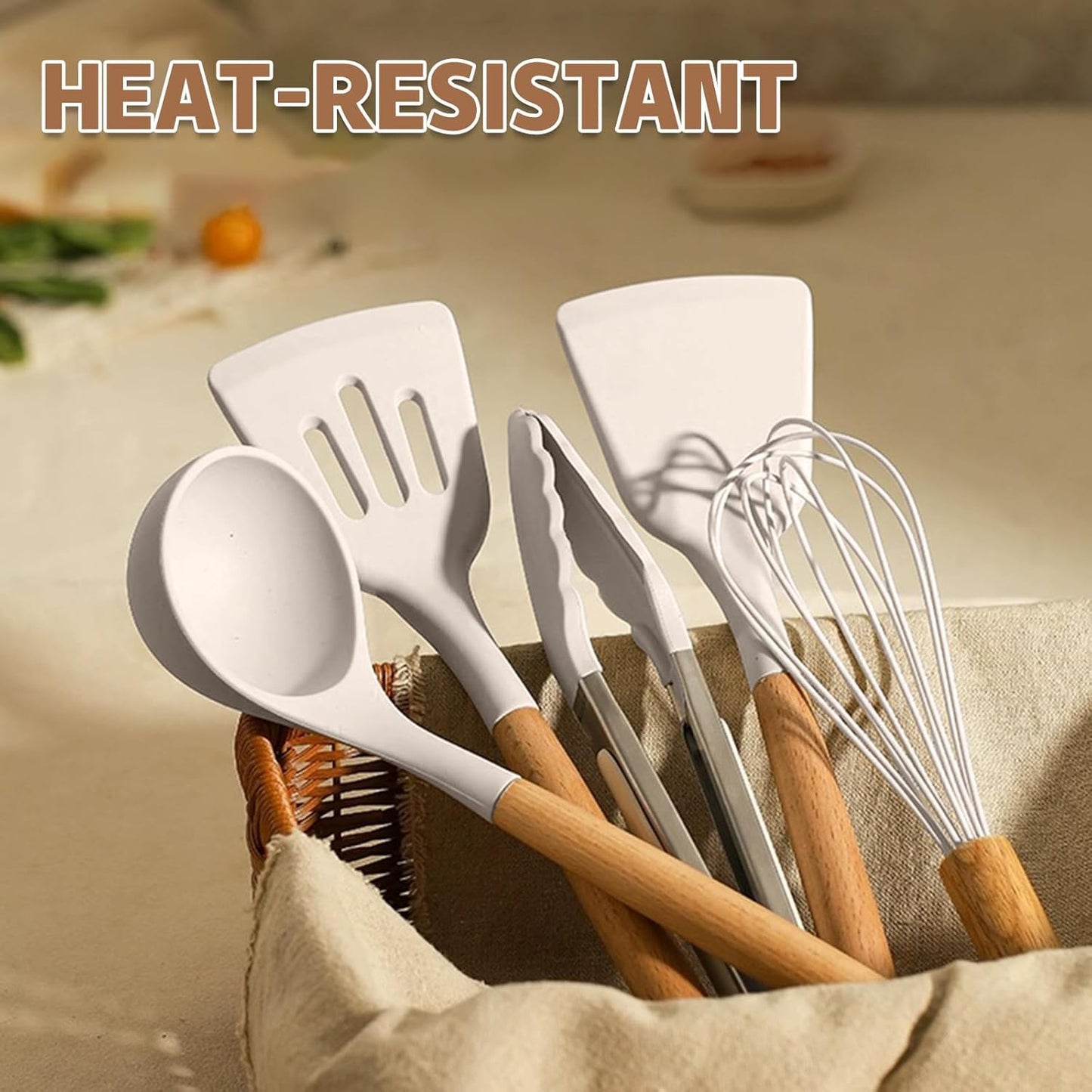 33 pcs Non-Stick Silicone Cooking Kitchen Utensils Spatula Set