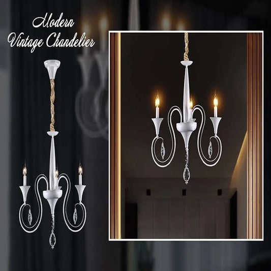 White Candle Chandelier Lighting Ceiling lamp~4971