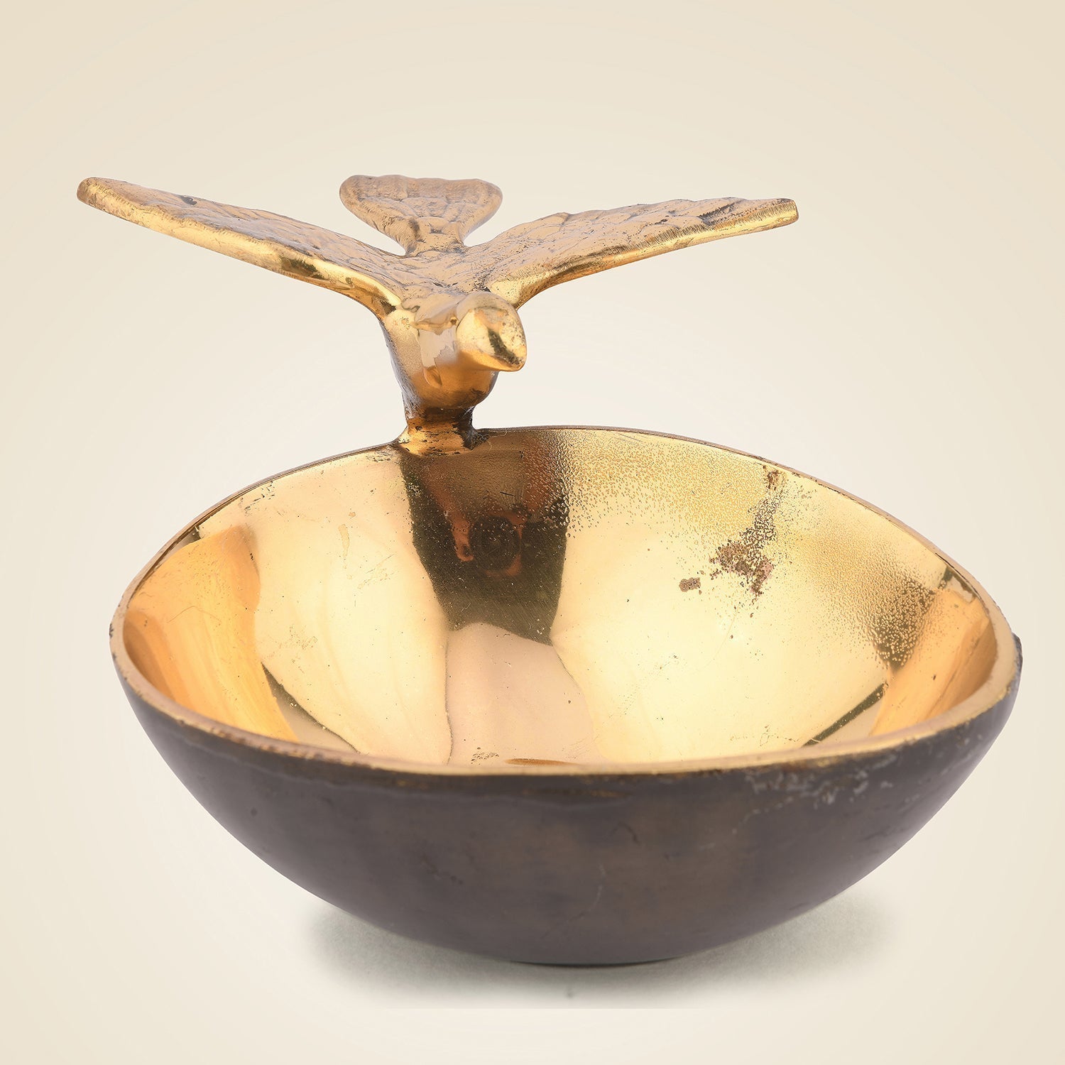 Brass Bird Bowl – 3.5" Handcrafted Decorative Pure Brass Accent for Home & Gifts-2