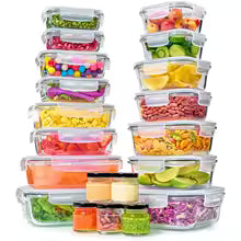 40pc Glass Food Storage Containers & Bowls