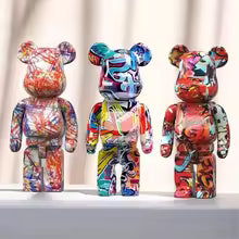 27cm/10Inches Graffiti Bear Figurine