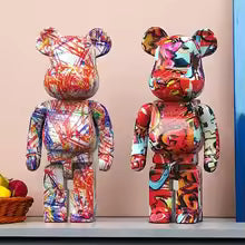 27cm/10Inches Graffiti Bear Figurine