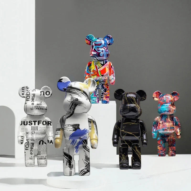 27cm/10Inches Graffiti Bear Figurine