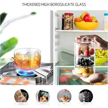 Clear Glass Storage Jars with Lids