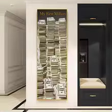 My First Billion Nordic Canvas Painting