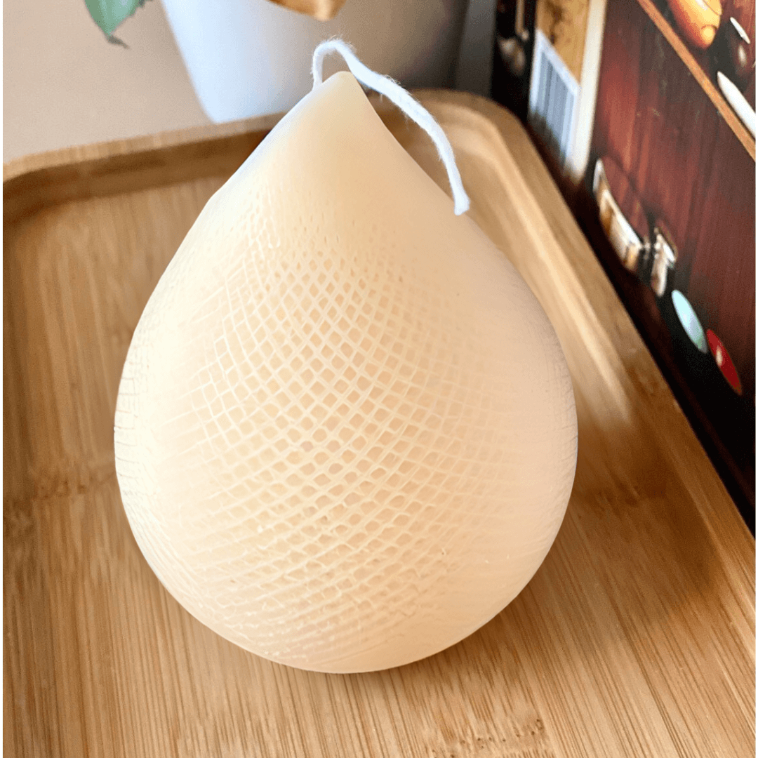 Elegant Teardrop Candle - Handmade Unique Home Decor Accent-5