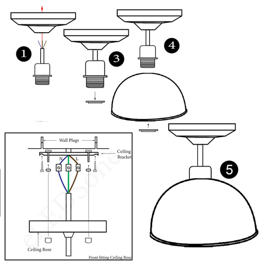 Flush Mount Lamp Hallway Lighting~1637
