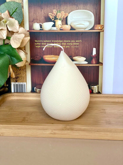 Elegant Teardrop Candle - Handmade Unique Home Decor Accent-3