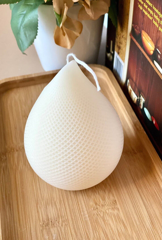 Elegant Teardrop Candle - Handmade Unique Home Decor Accent-0