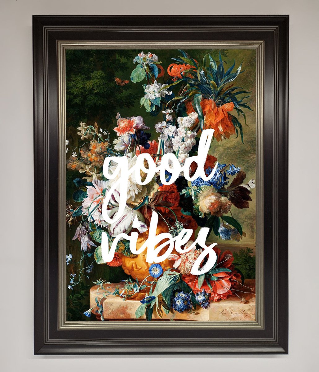 Good Vibes Framed Wall Art