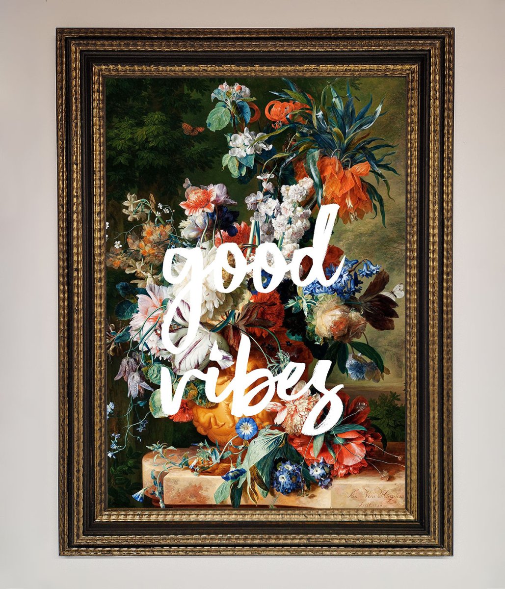 Good Vibes Framed Wall Art