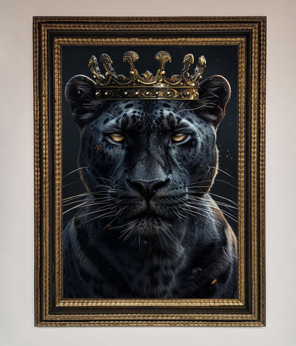 King Panther Framed Wall Art