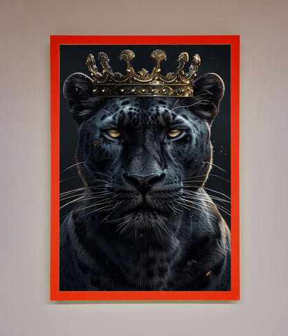 King Panther Framed Wall Art