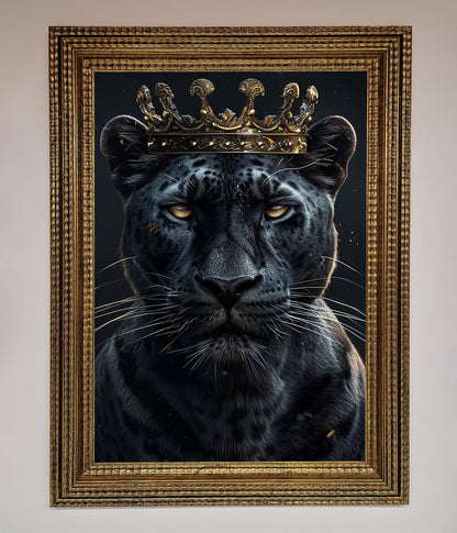 King Panther Framed Wall Art