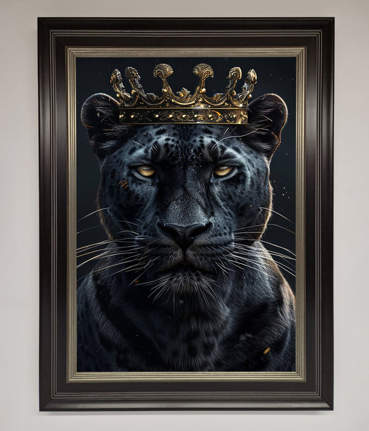 King Panther Framed Wall Art