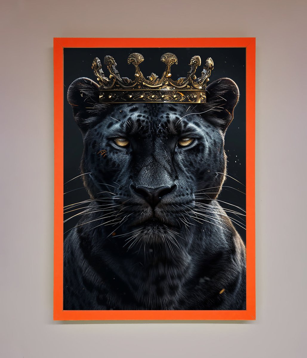 King Panther Framed Wall Art