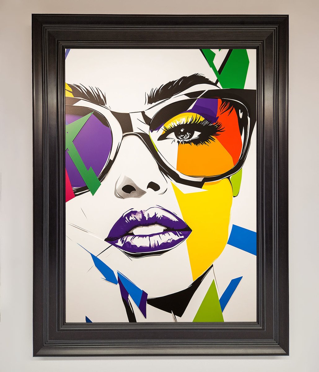 MultiColour Face Framed Wall Art