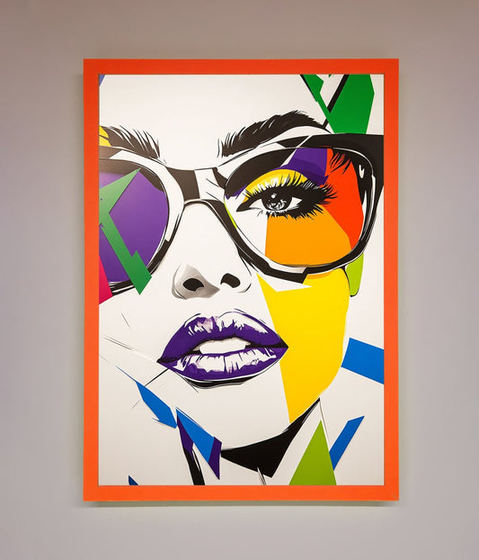 MultiColour Face Framed Wall Art